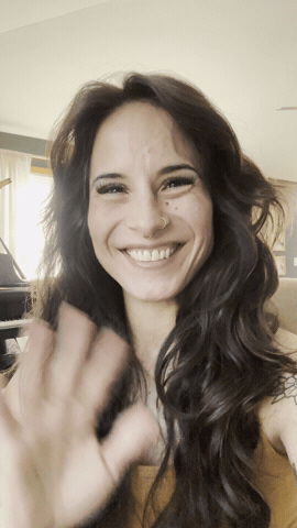 Waving hello